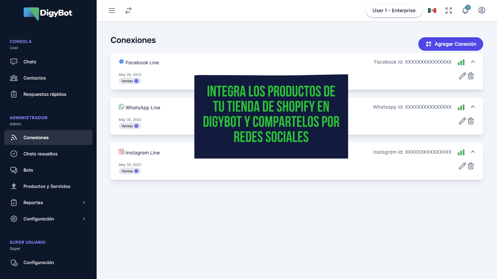 Integrate your products within the DigyBot platform.