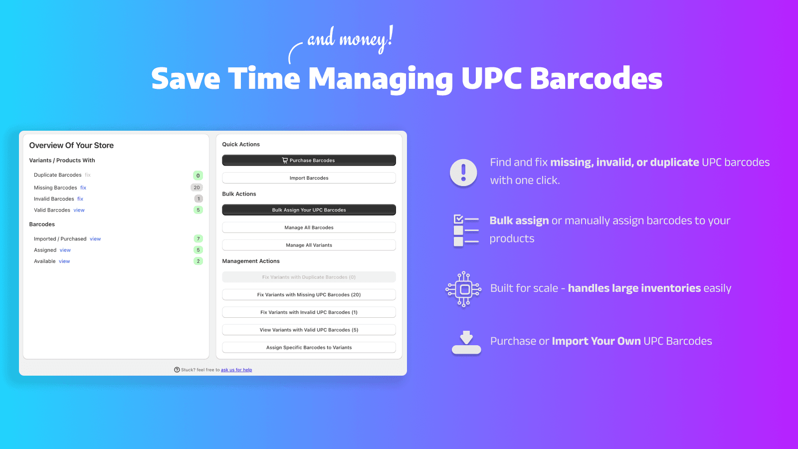 Save Time and Money Managing Your GS1 UPC Barcodes