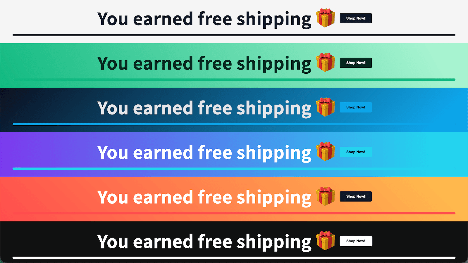 free shipping bar