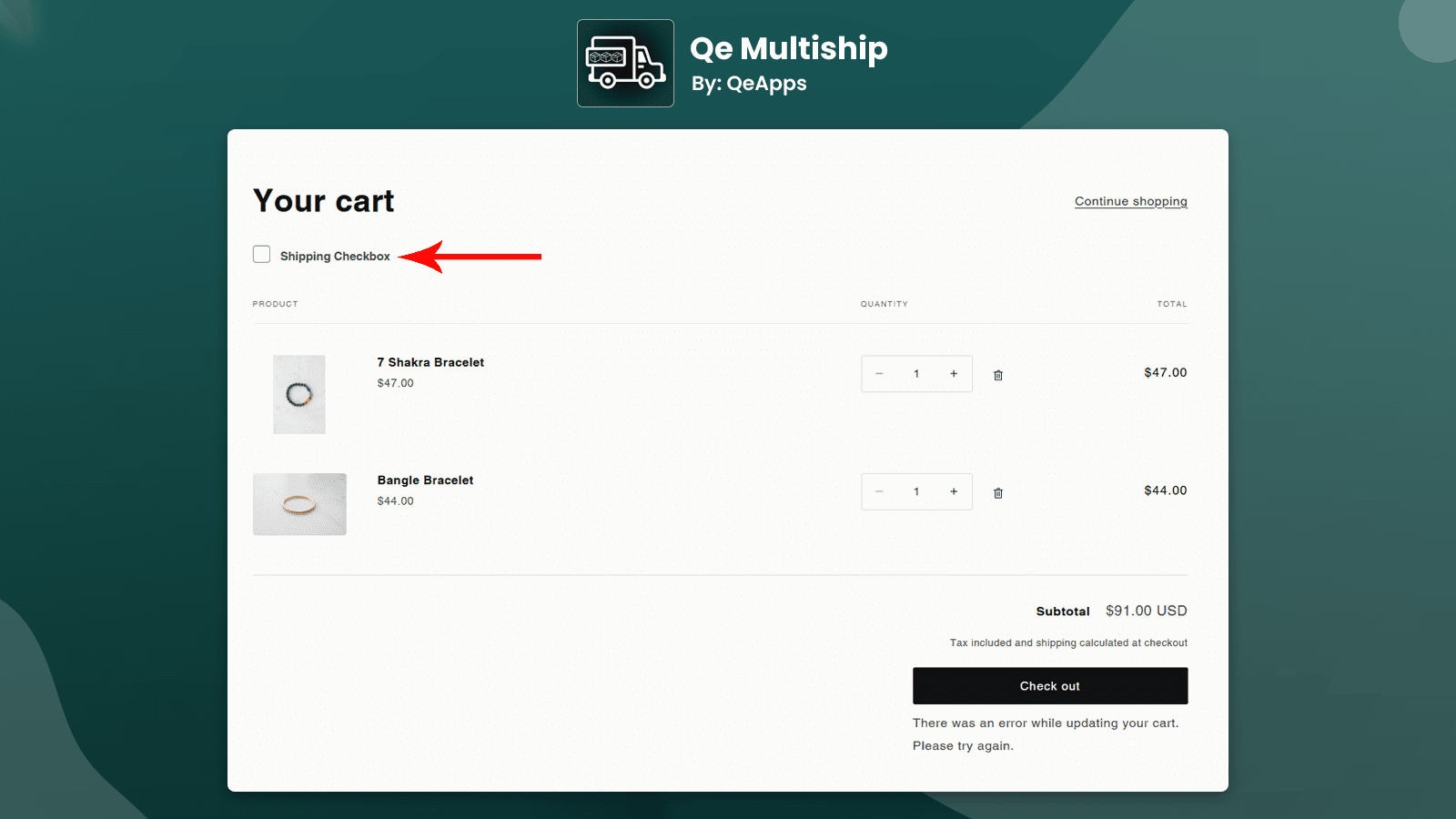 Qe Multiship App
