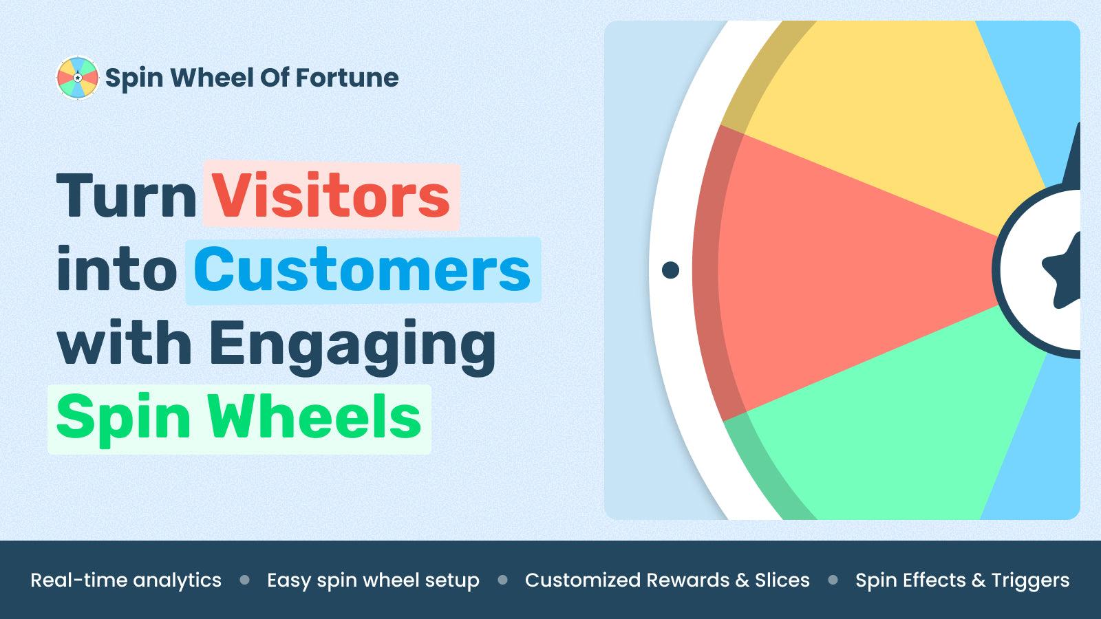 Turn visitors into customers with spin wheels pop-ups & sliders