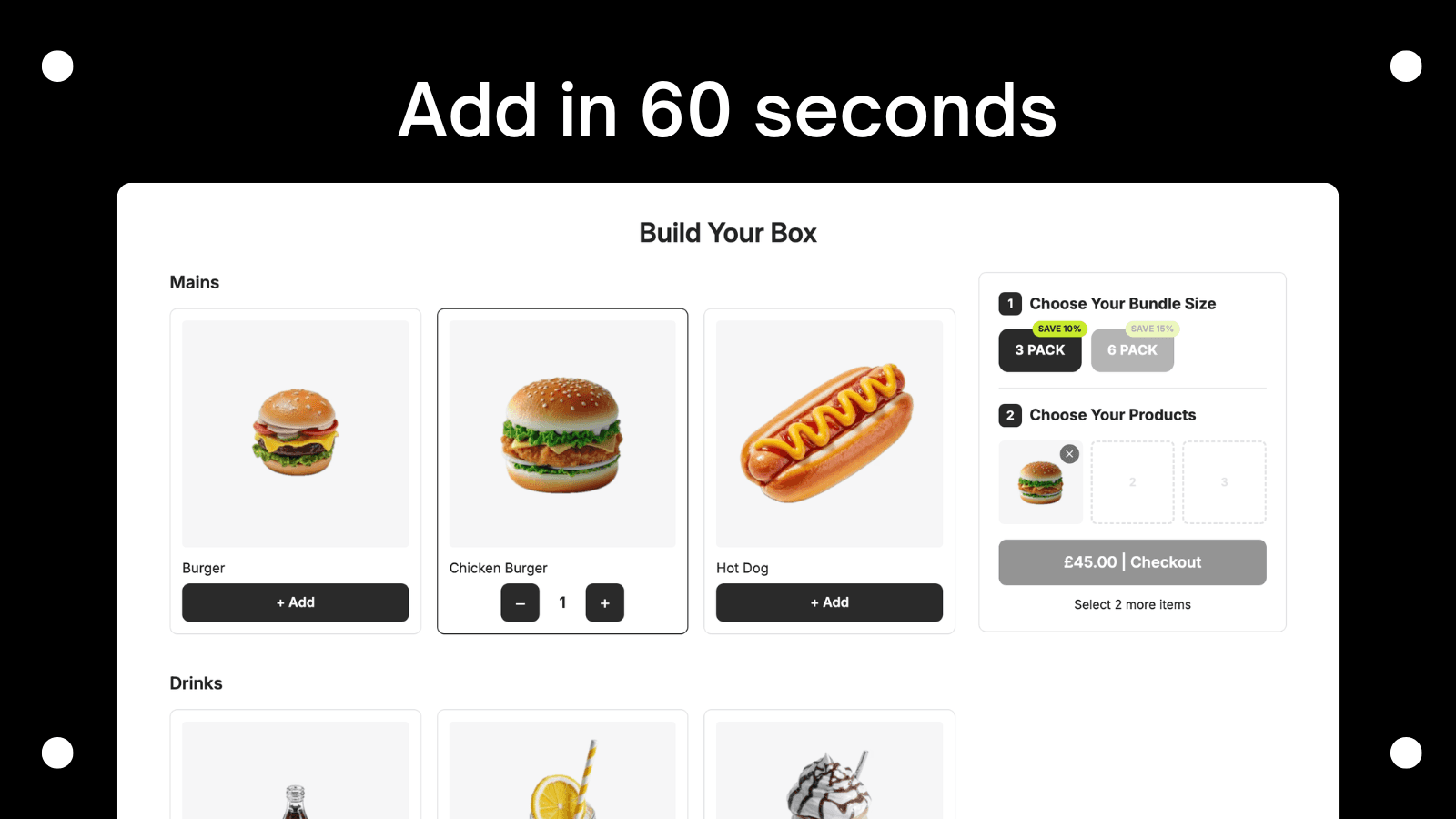 Add a bundle builder in 60 seconds