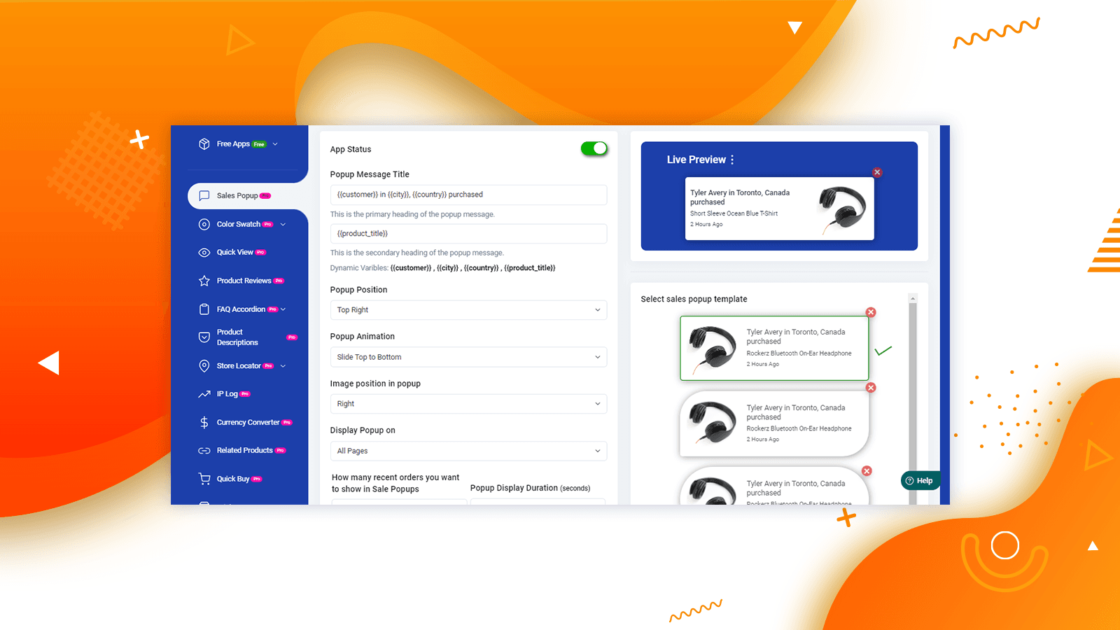 Sales Booster sales popup