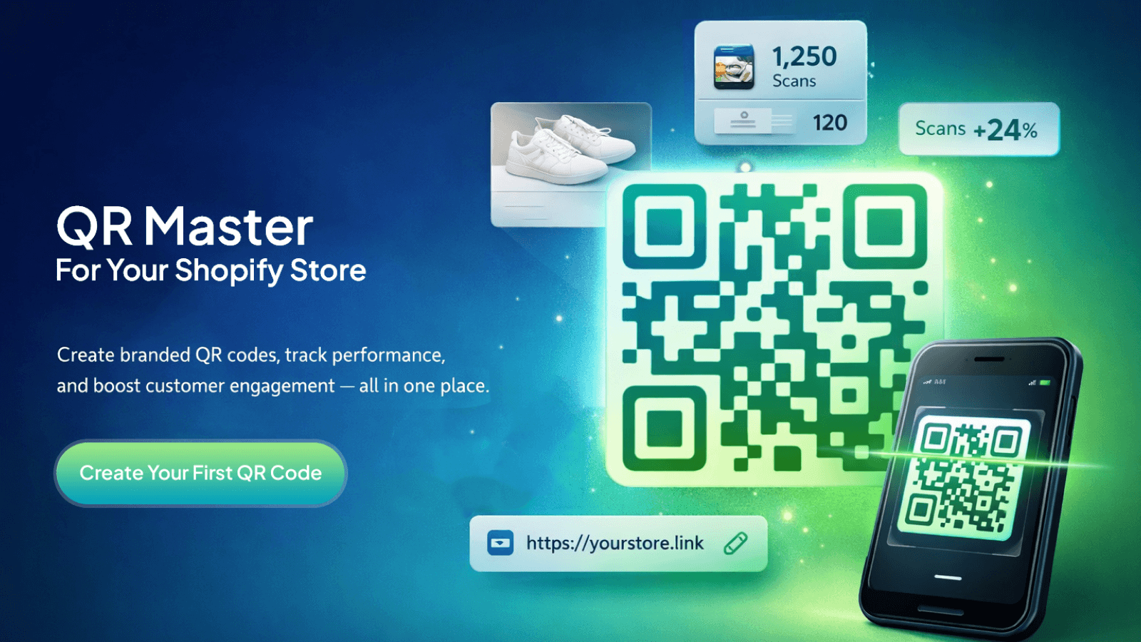WPC QR Master app for Shopify QR and short links