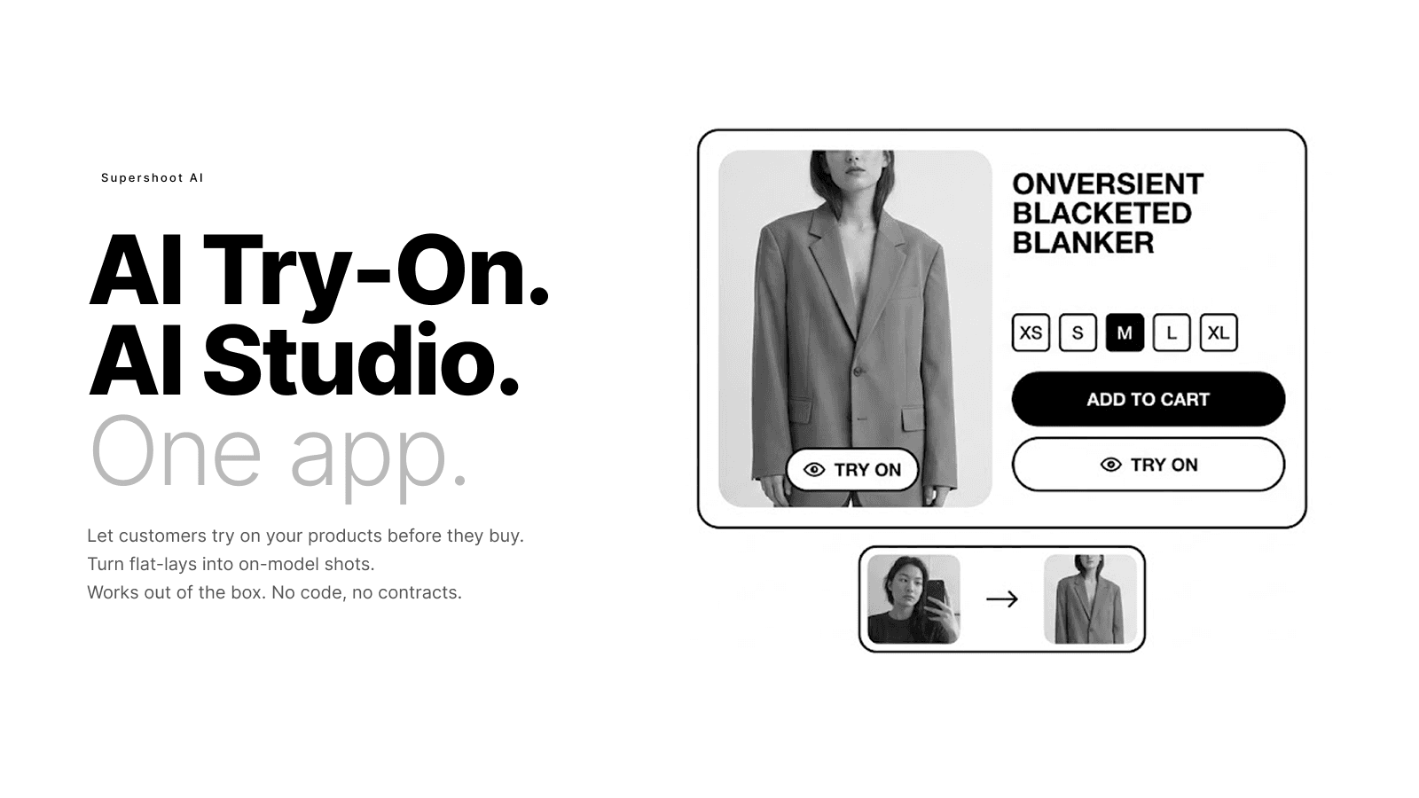 AI try-on and photo studio for Shopify fashion stores