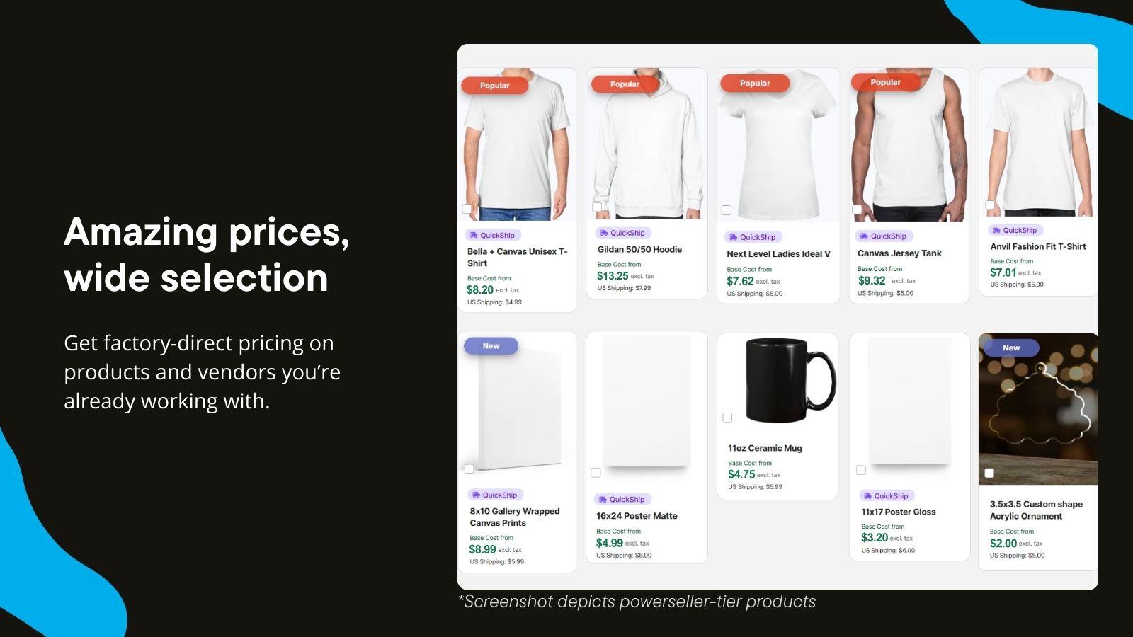 Amazing prices, wide selection