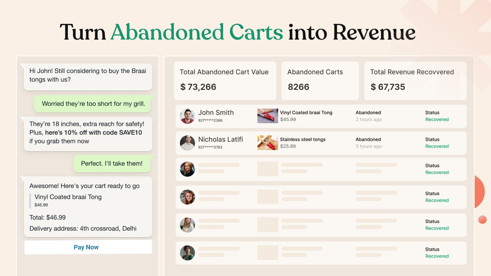 Abandoned Cart Recovery