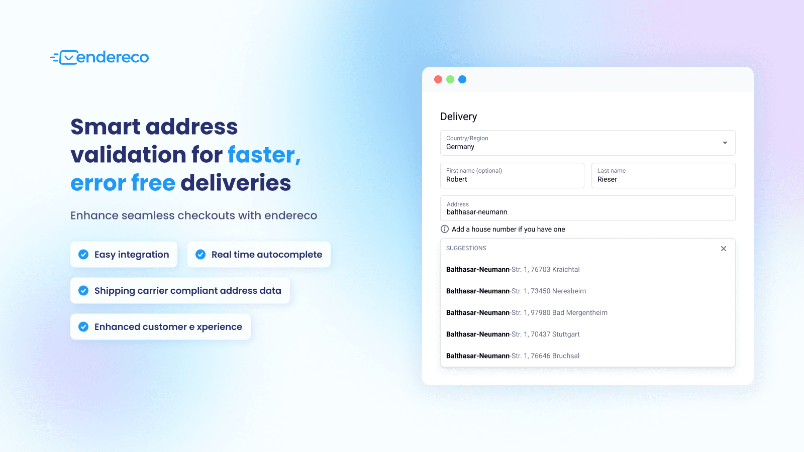 endereco address autocomplete with officially correct postaldata
