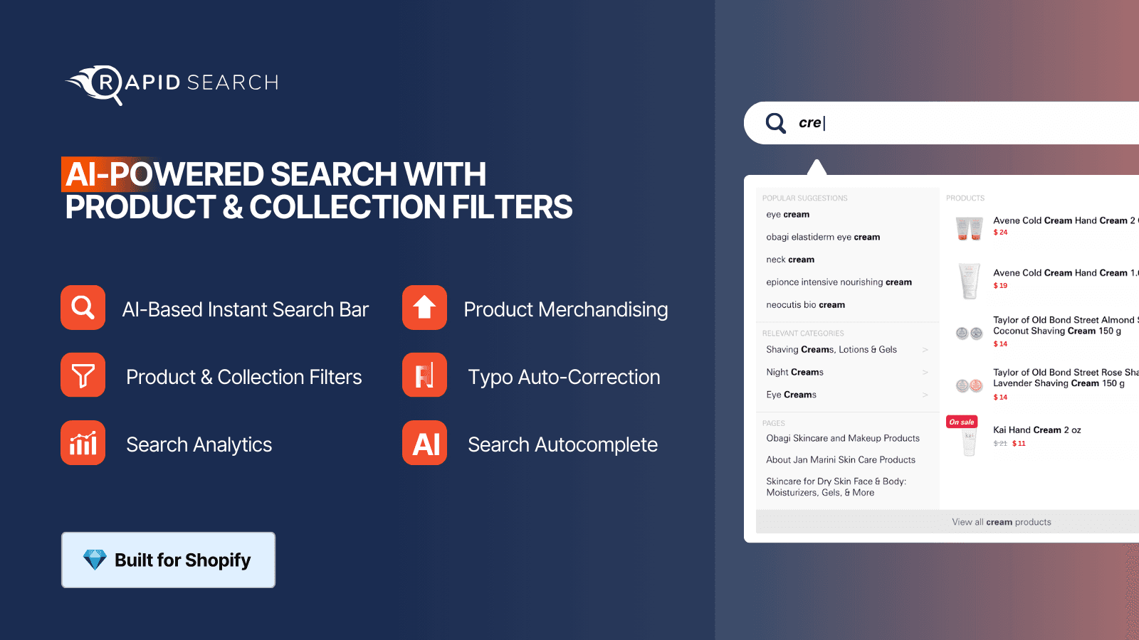 Shopify smart search app to boost store conversions