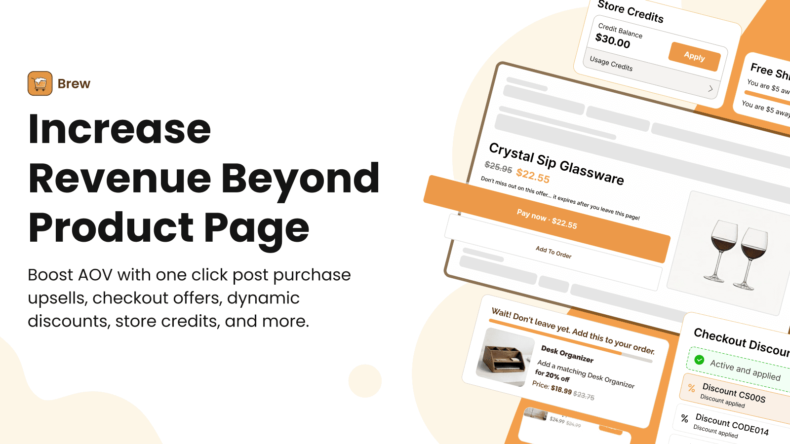 Shopify Checkout Upsell & Post Purchase Upsell to Boost AOV