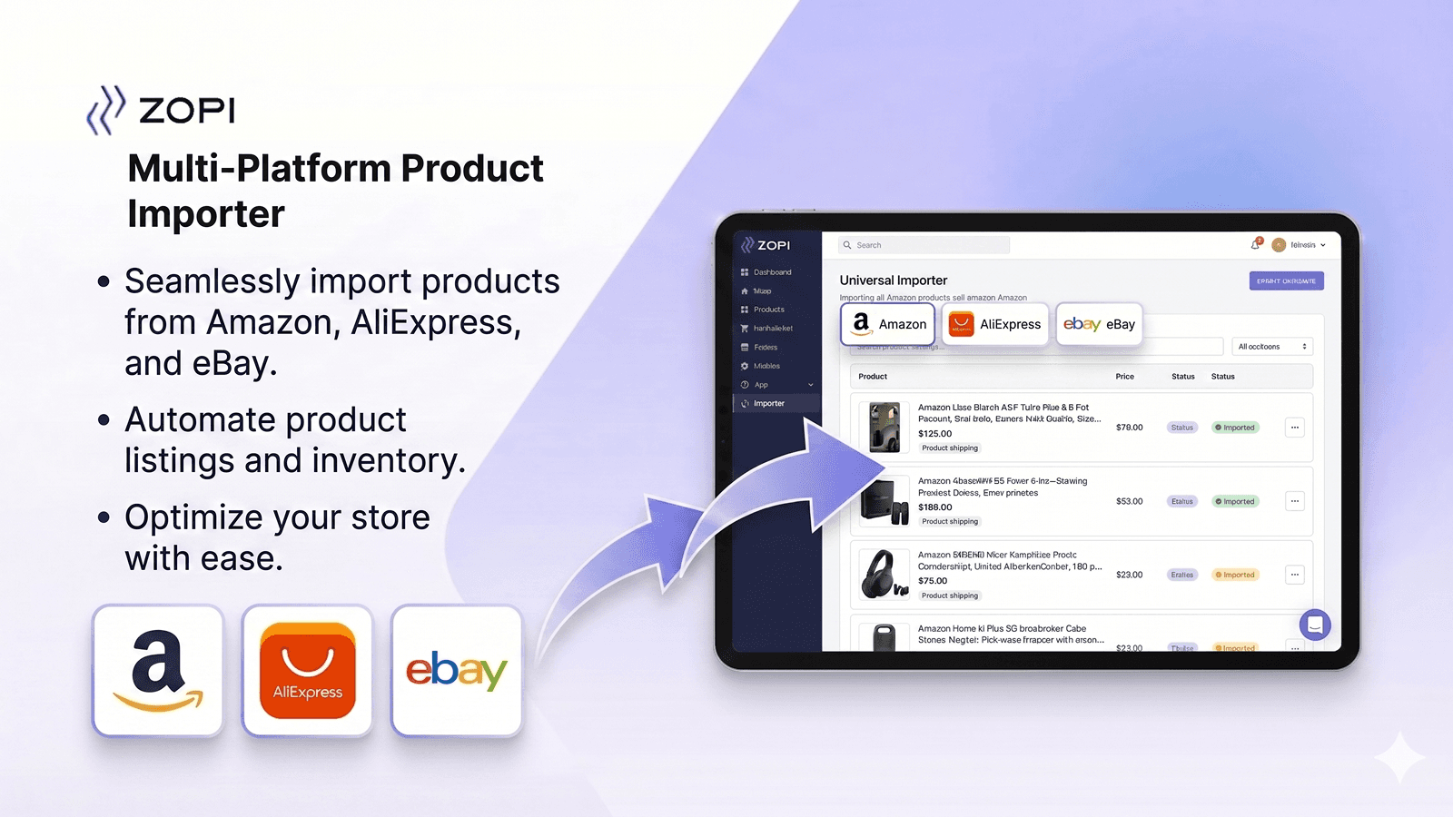 Zopi Amazon Dropshipping Importer