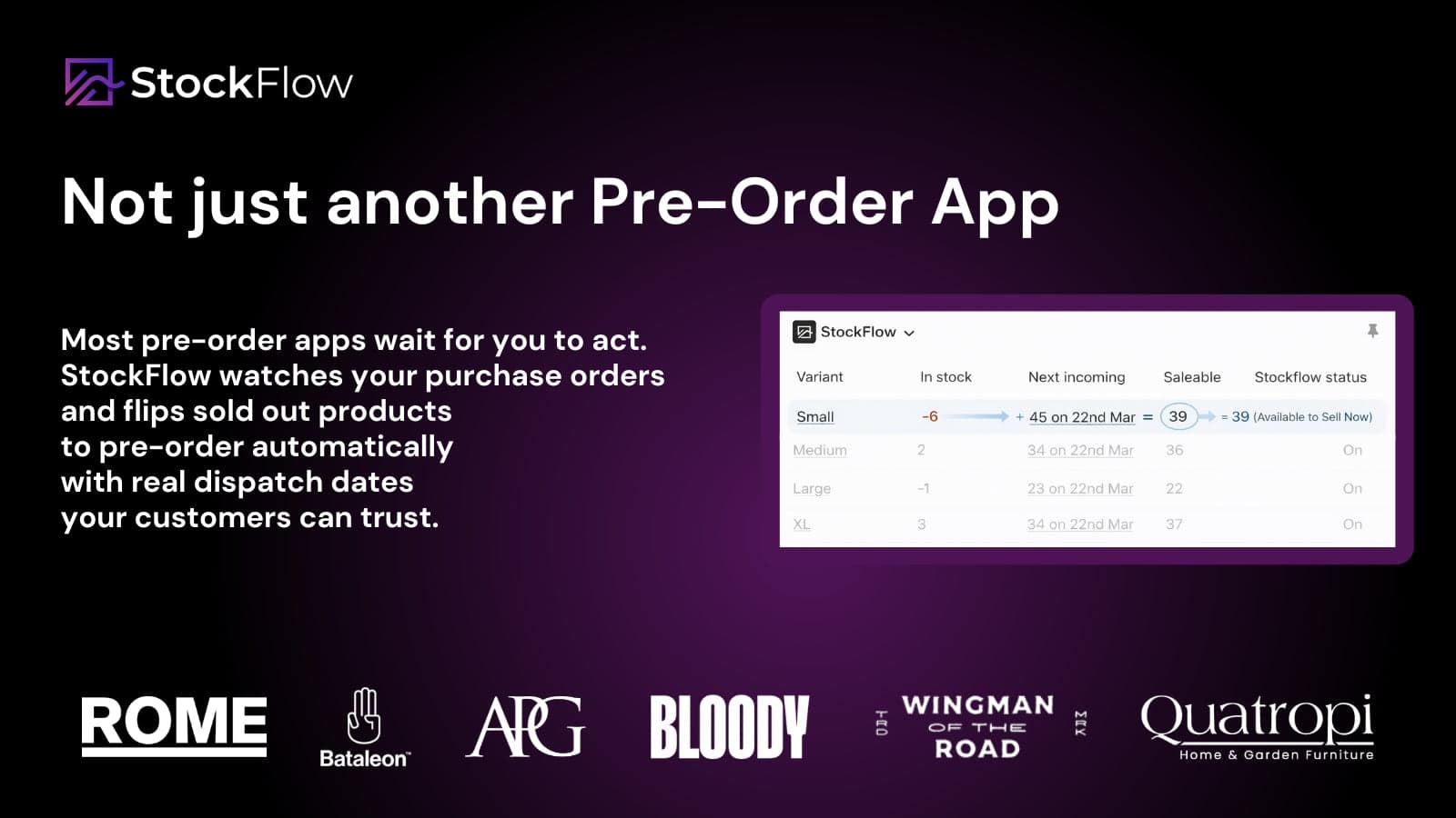 Not just another Pre-Order app