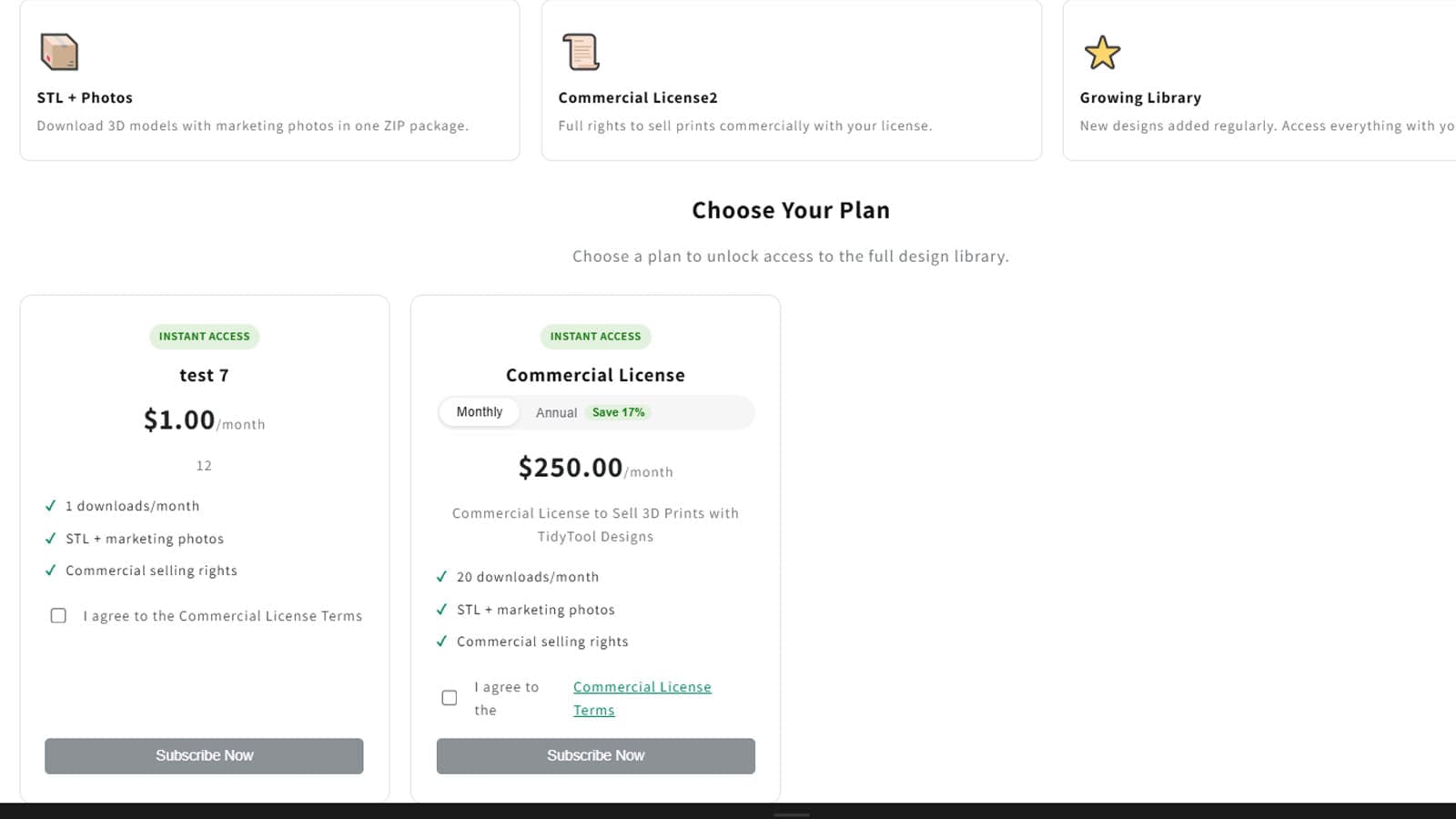 Commercial License Tiers