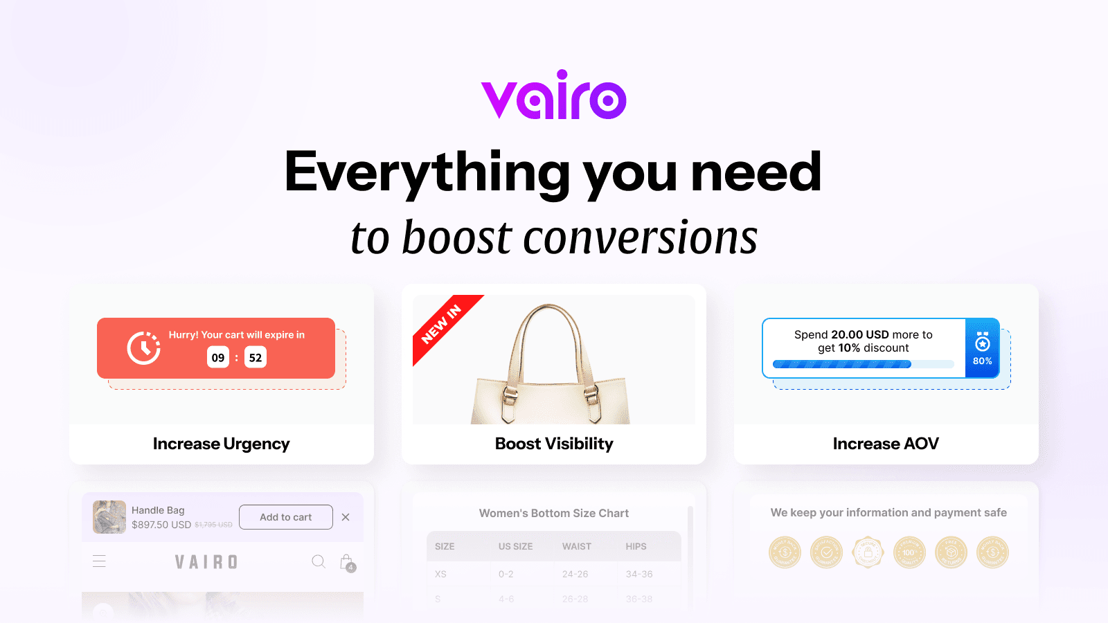 Everything you need to boost conversions