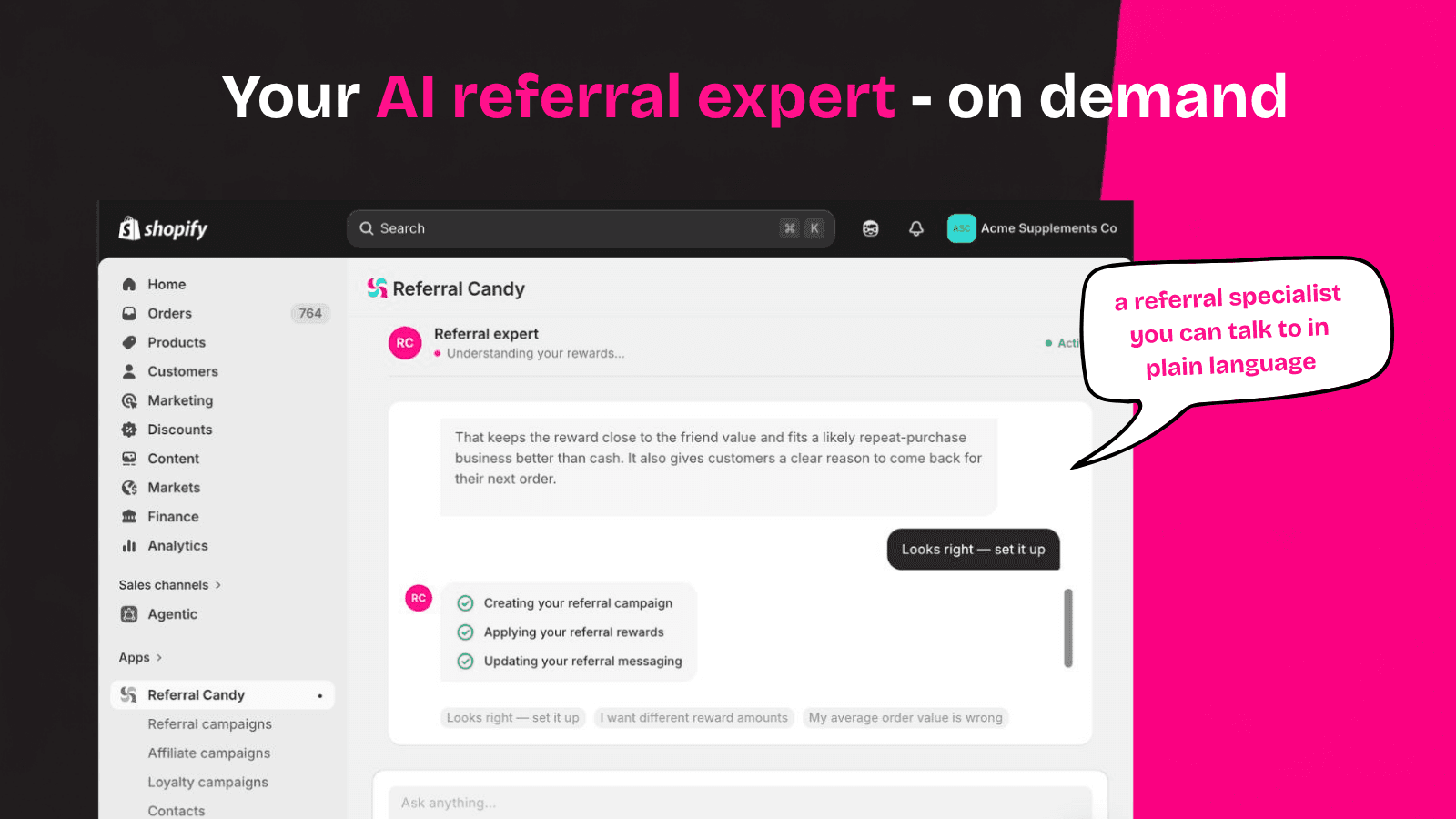 Your AI referral expert, on demand