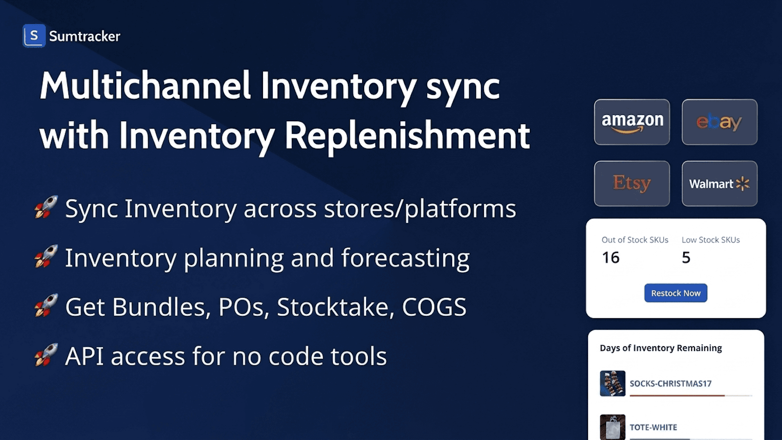 Multichannel Inventory sync with Replenishment