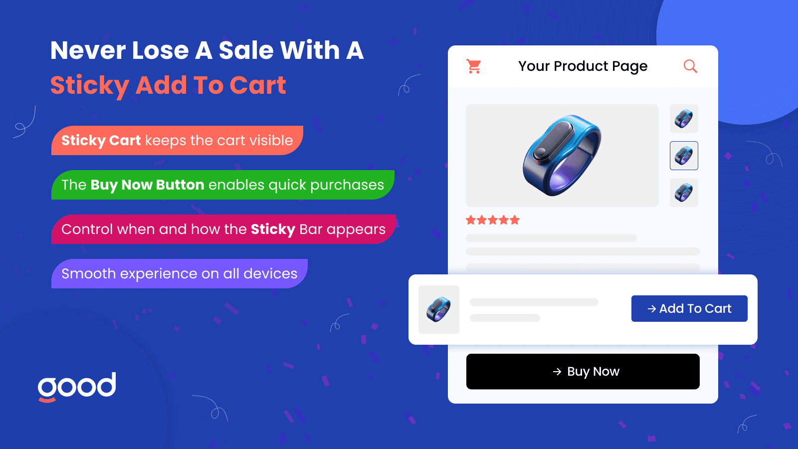GoodApps Sticky add to cart banner