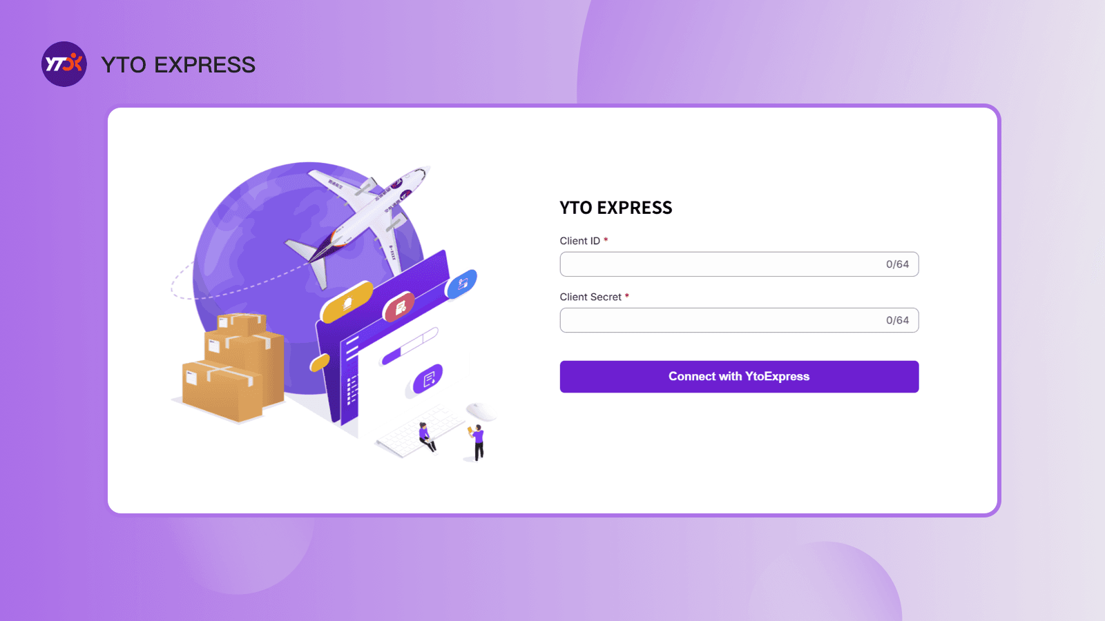 Connect your YTO account with API credentials