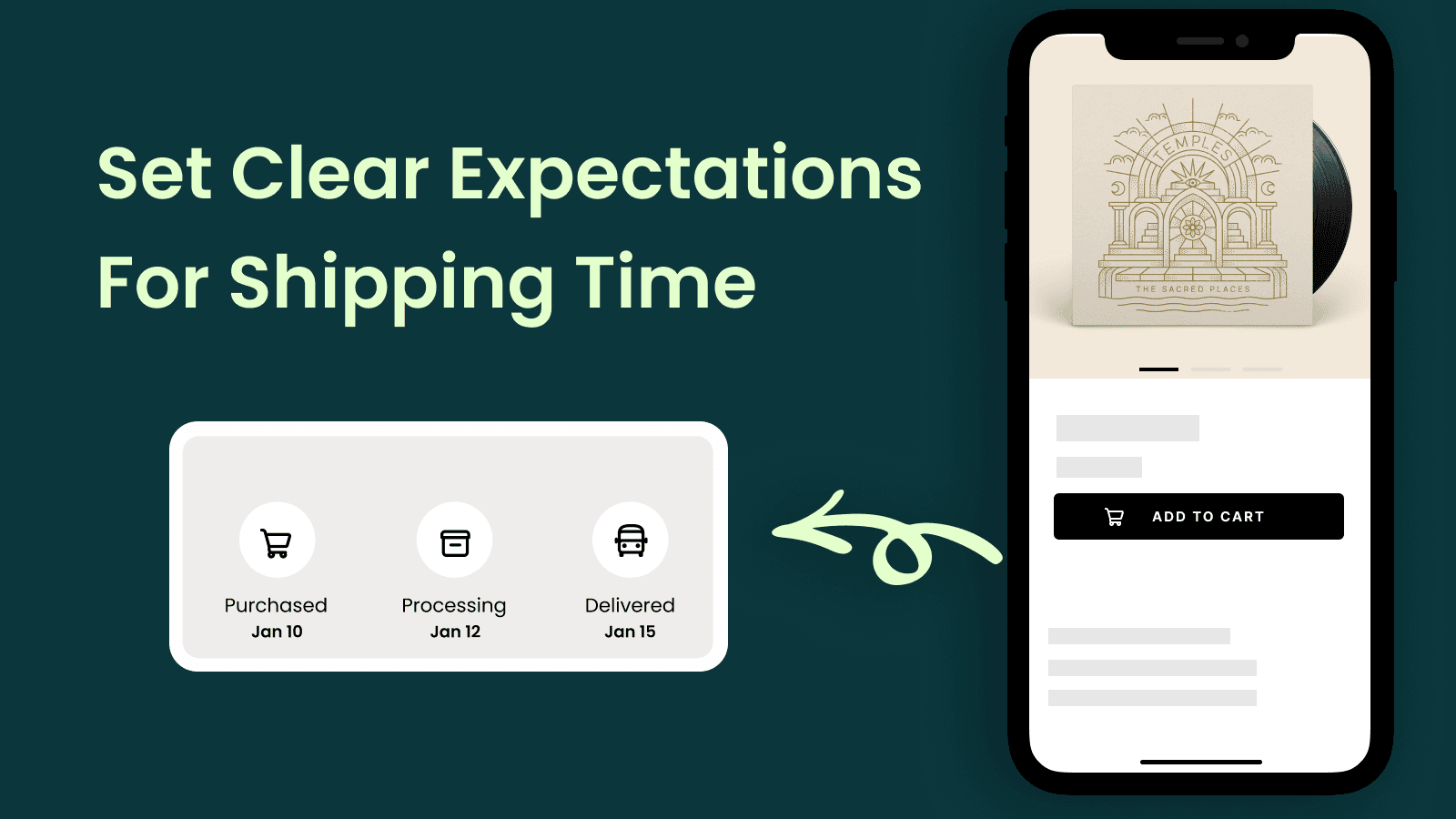 set clear expectations for shipping time