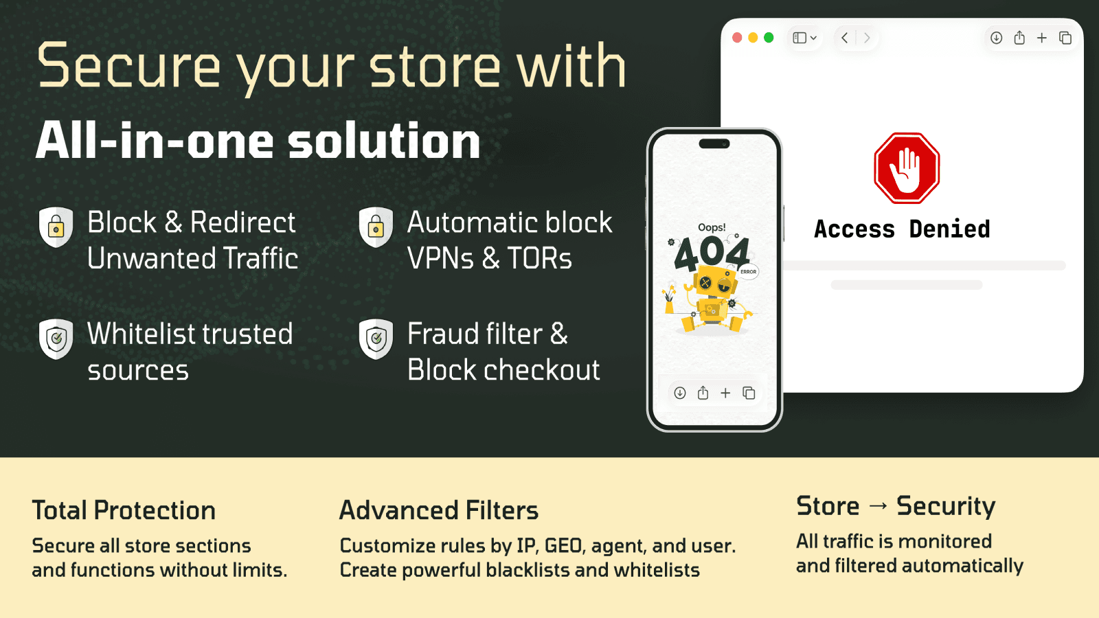 IP Blocker & Country Blocker: Block IP, Block Country, Block Bot