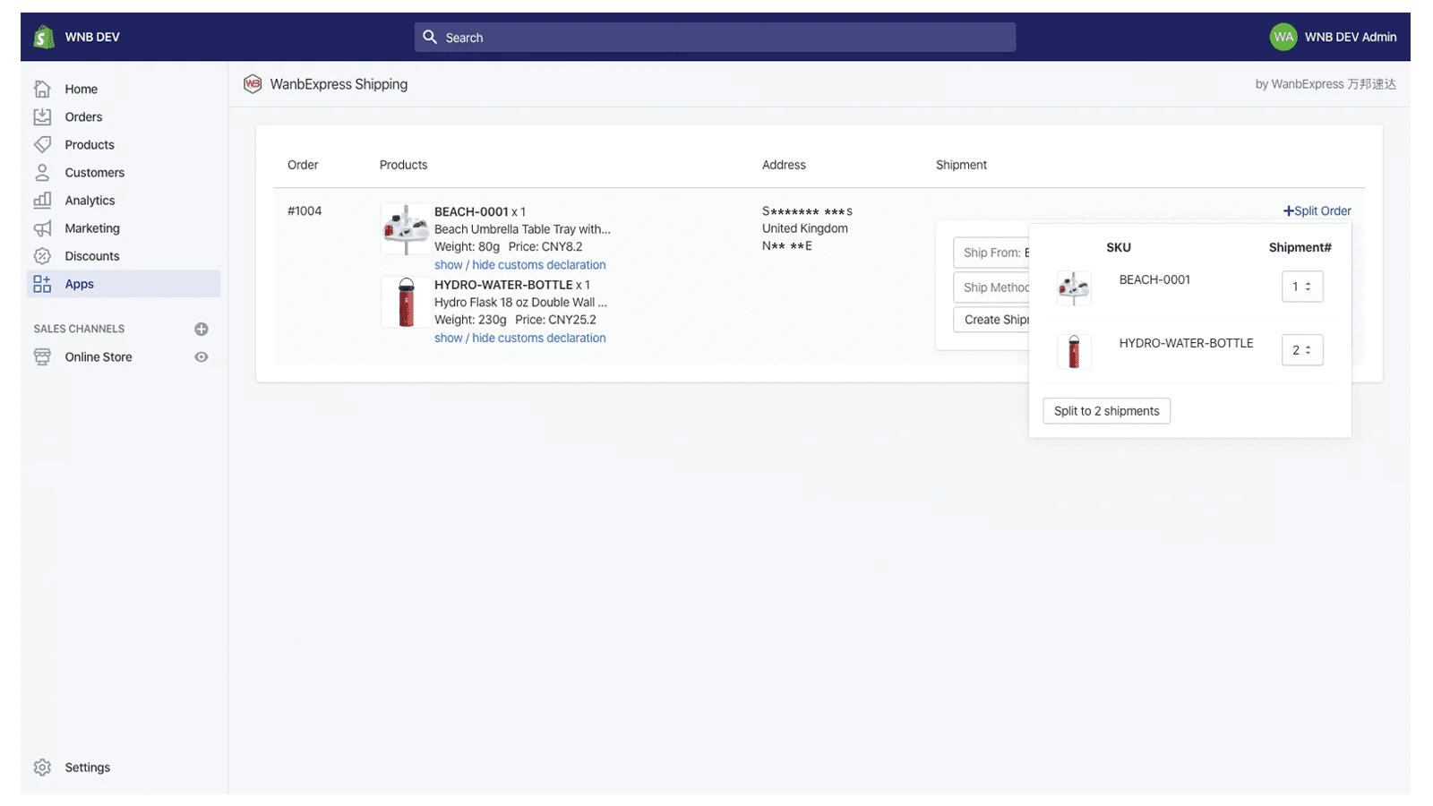 choose how should you ship your order