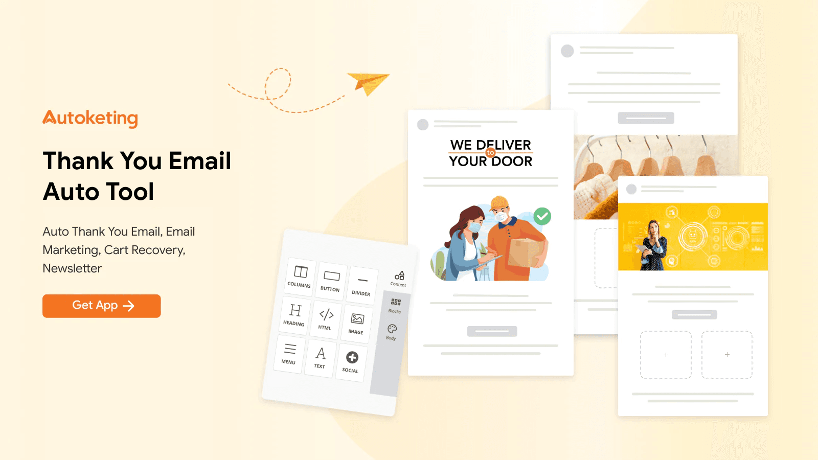 Auto Thank You Email, Email Marketing, Cart Recovery, Newsletter