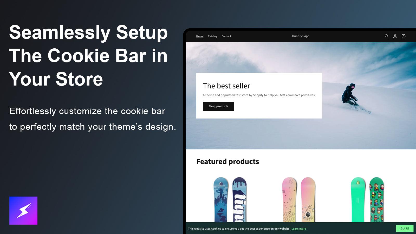 GDPR Banner on website