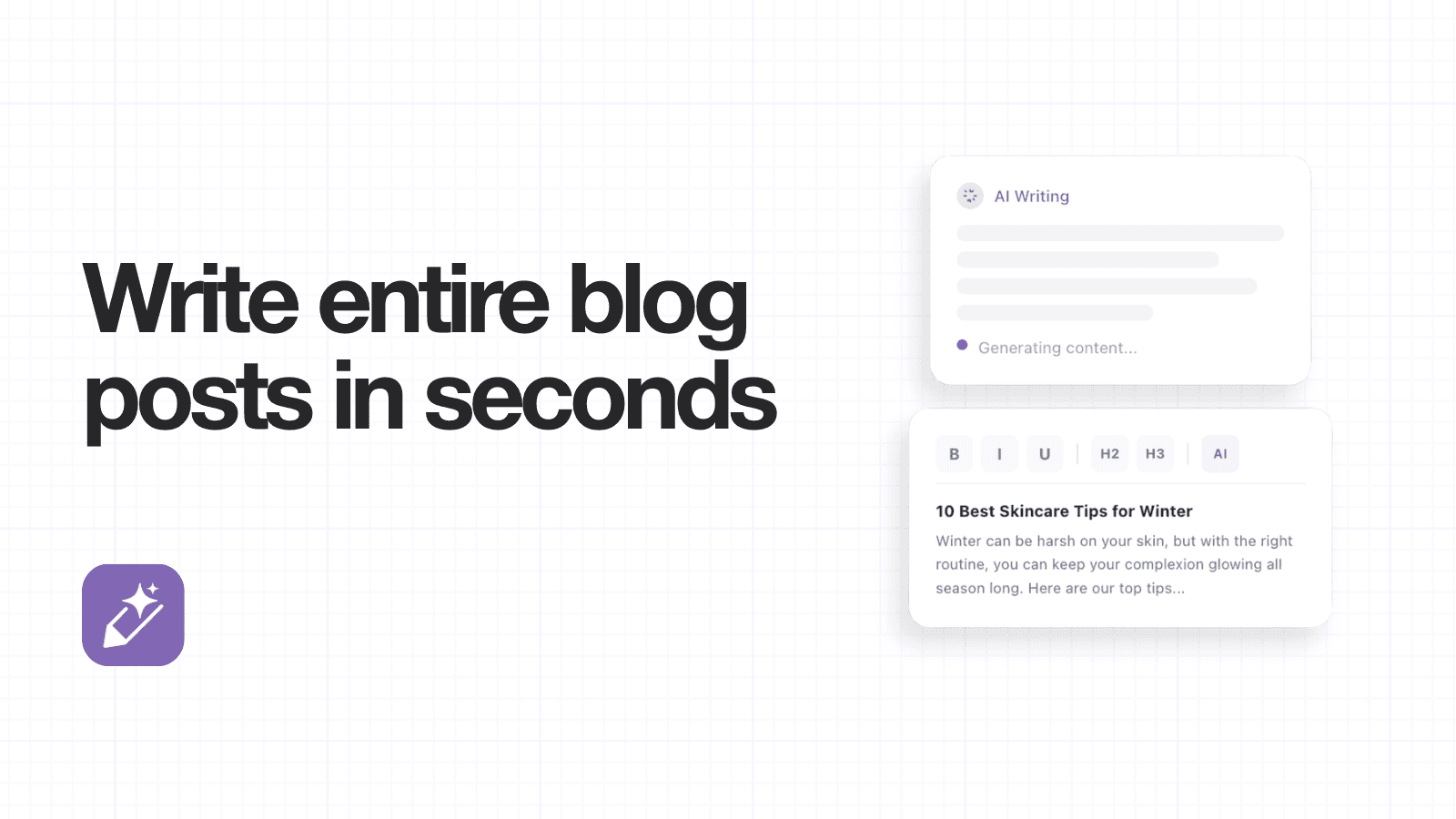 Write entire blog posts in seconds - AutoWrite Shopify App