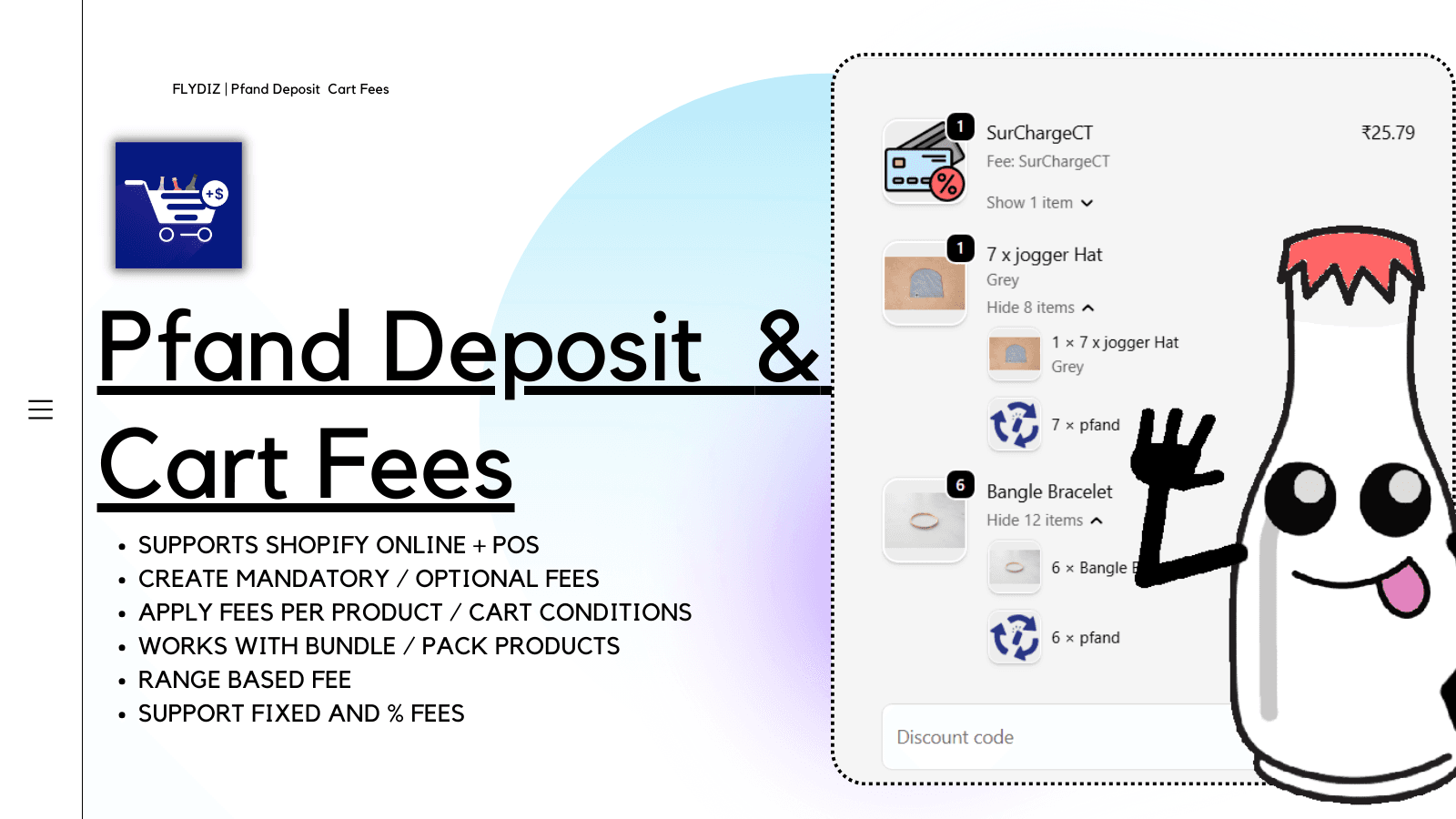 Product fee and cart fee