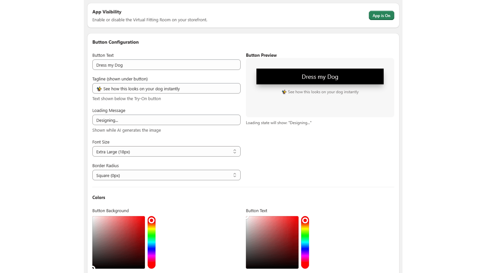 Settings Page