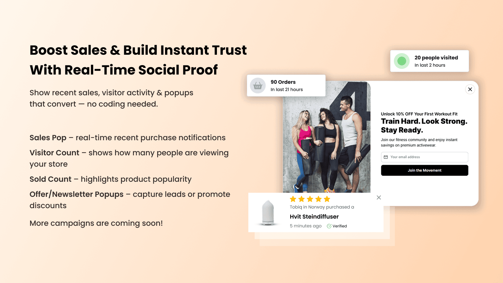 Boost Sales & Build Instant Trust With Real-Time Social Proof
