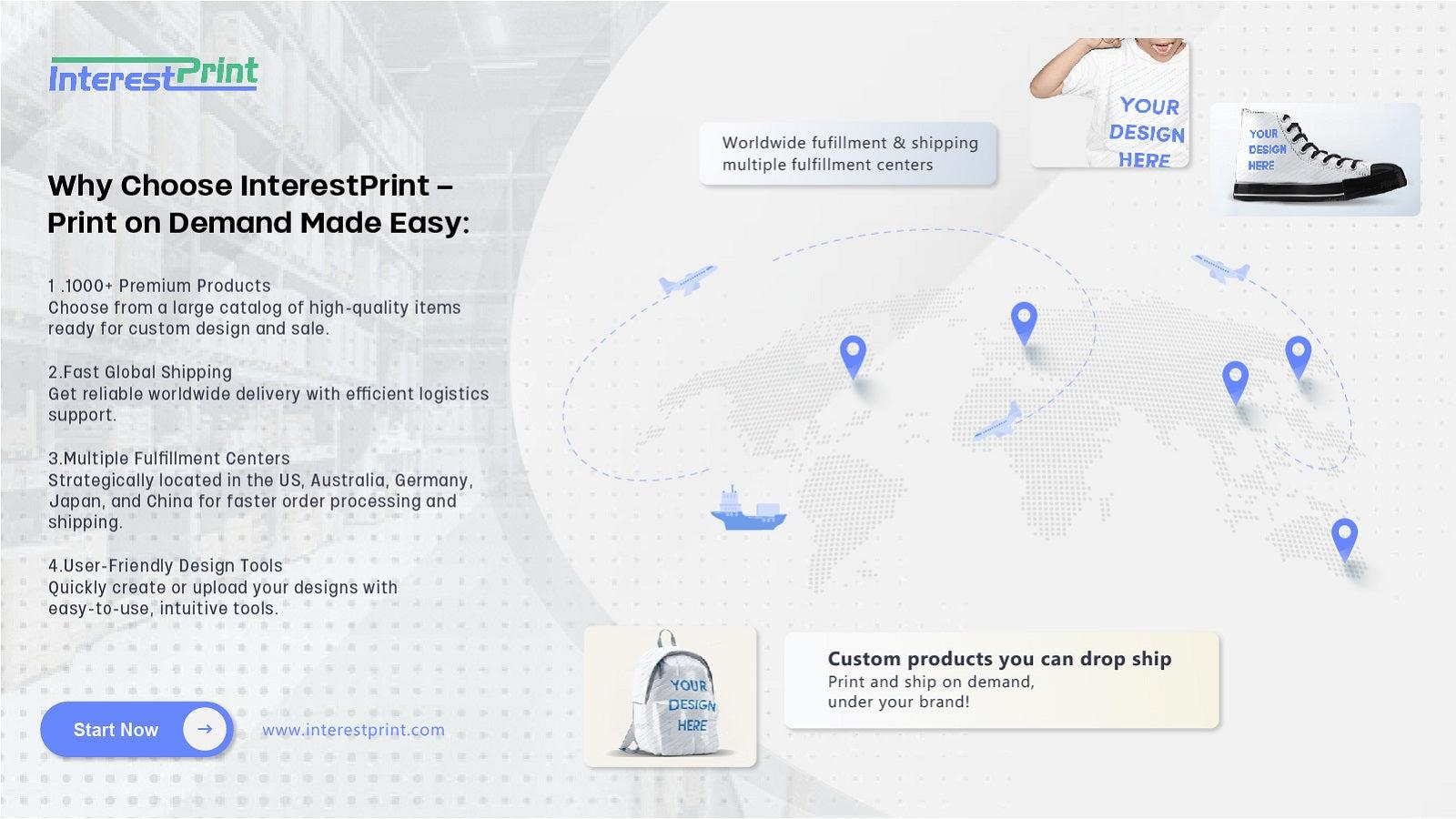 InterestPrint-Print on demand dropshipping & fulfillment service