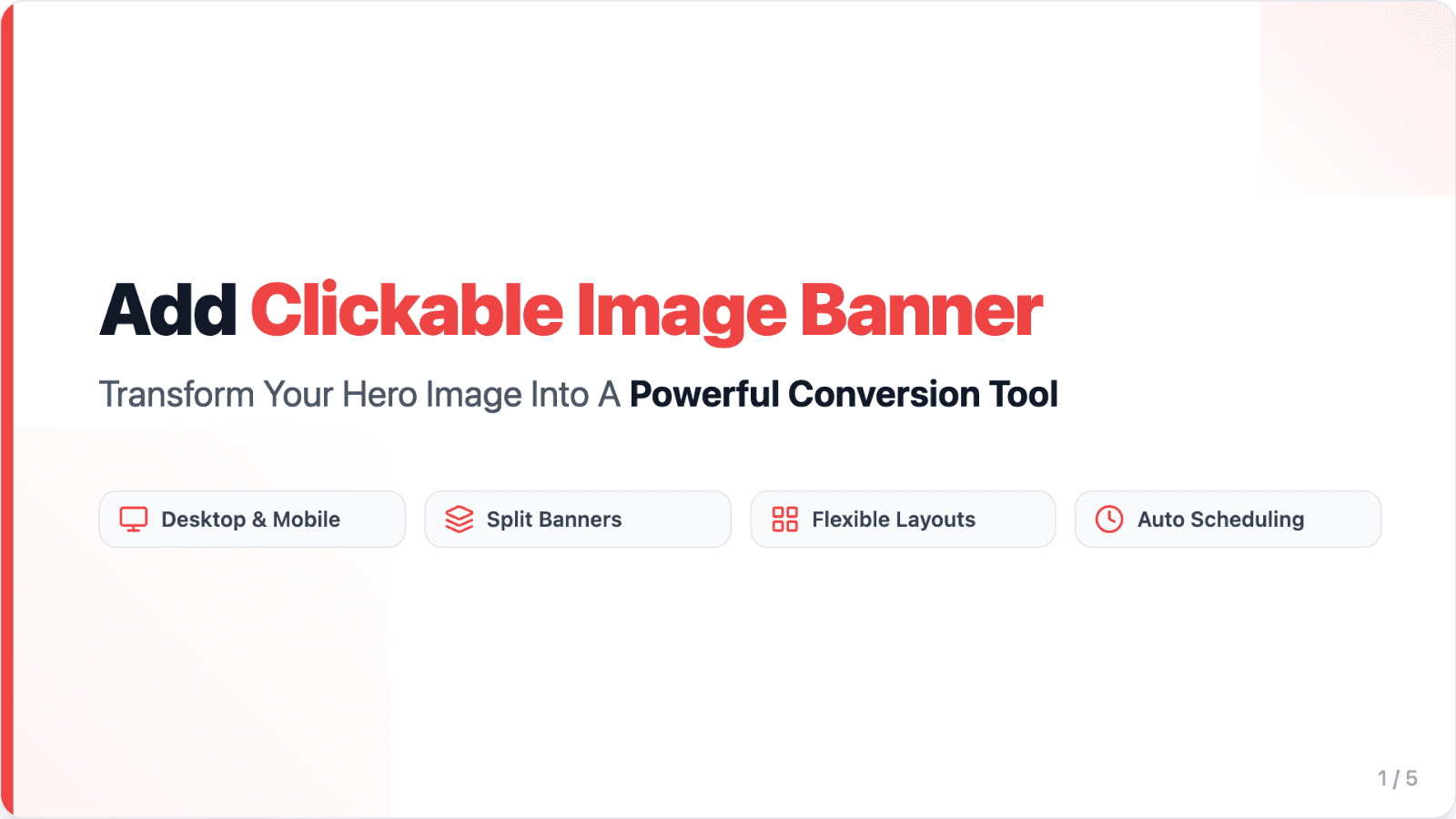 make hero banner image clickable