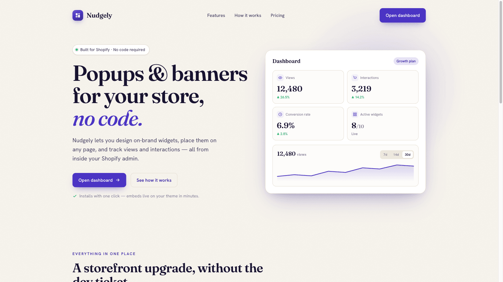 build popup