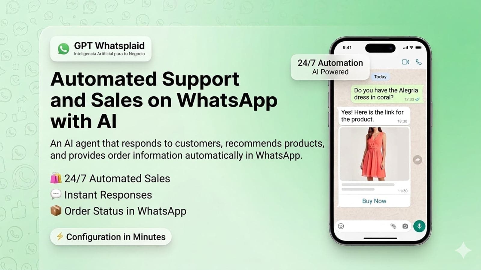 Bring ChatGPT AI to your WhatsApp Business for the Store
