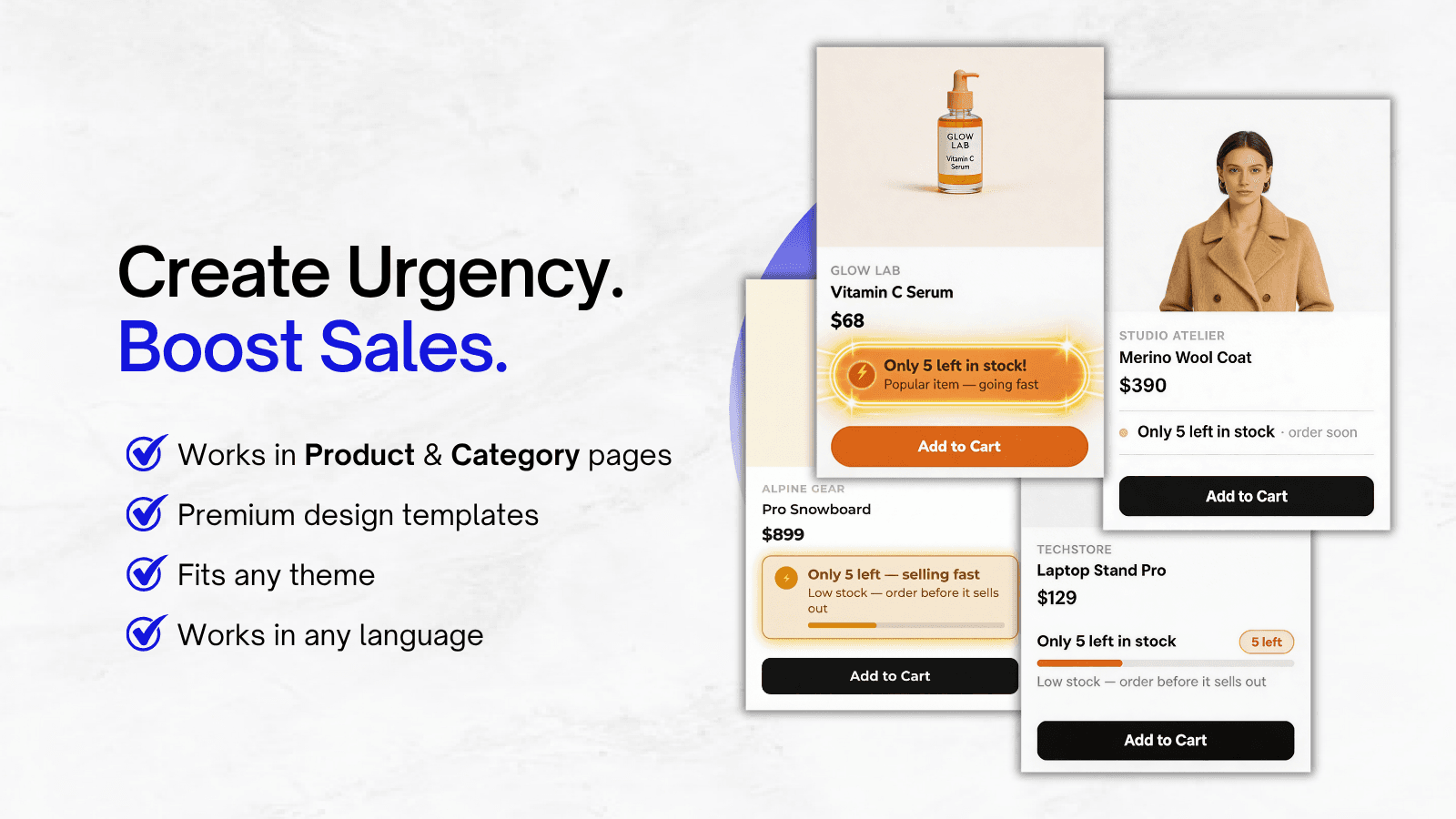 create scarcity, urgency to boost sales