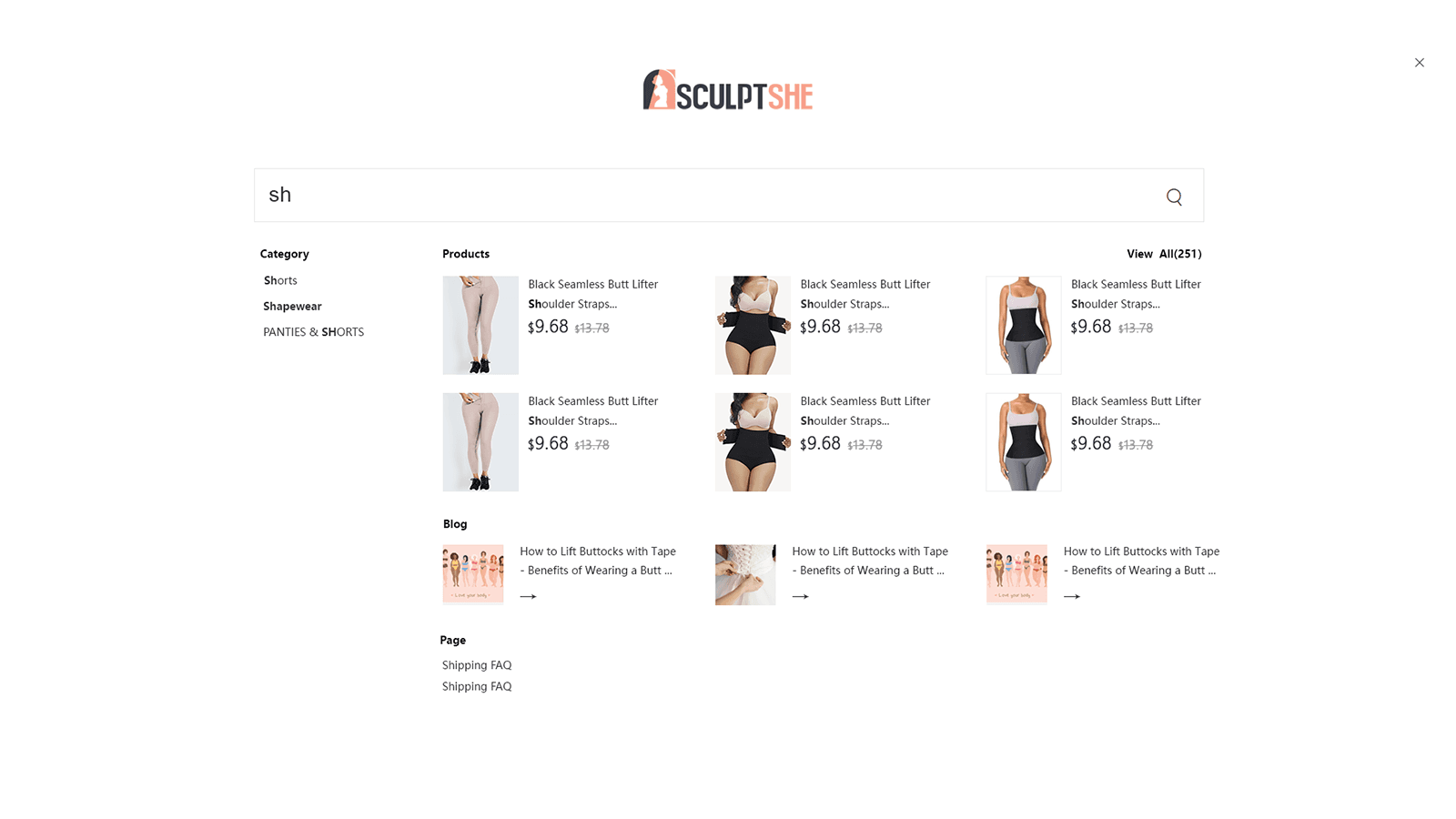 Search by product, collection, content surface, and blog post