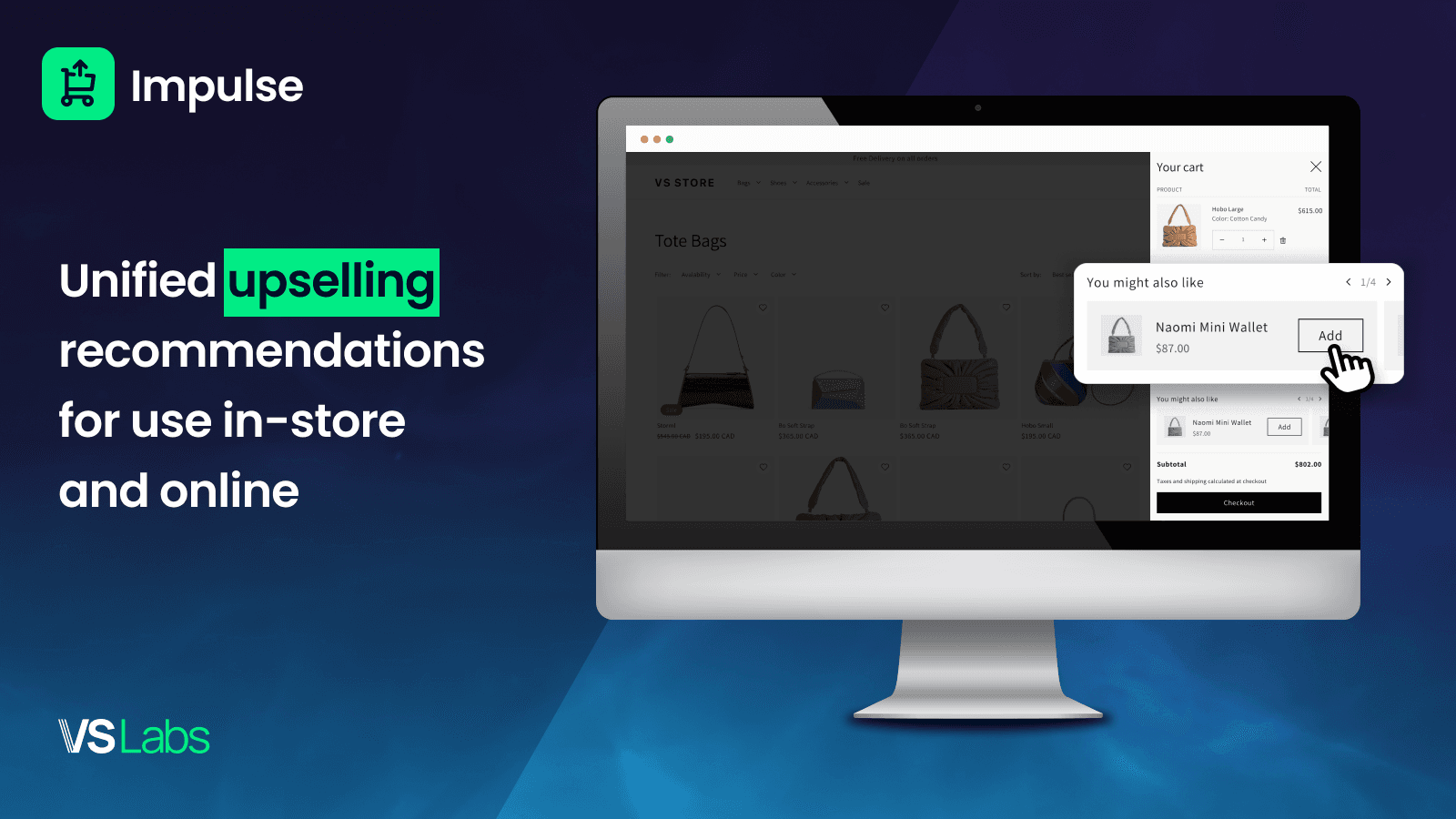 Unified upselling recommendations for use in-store and online