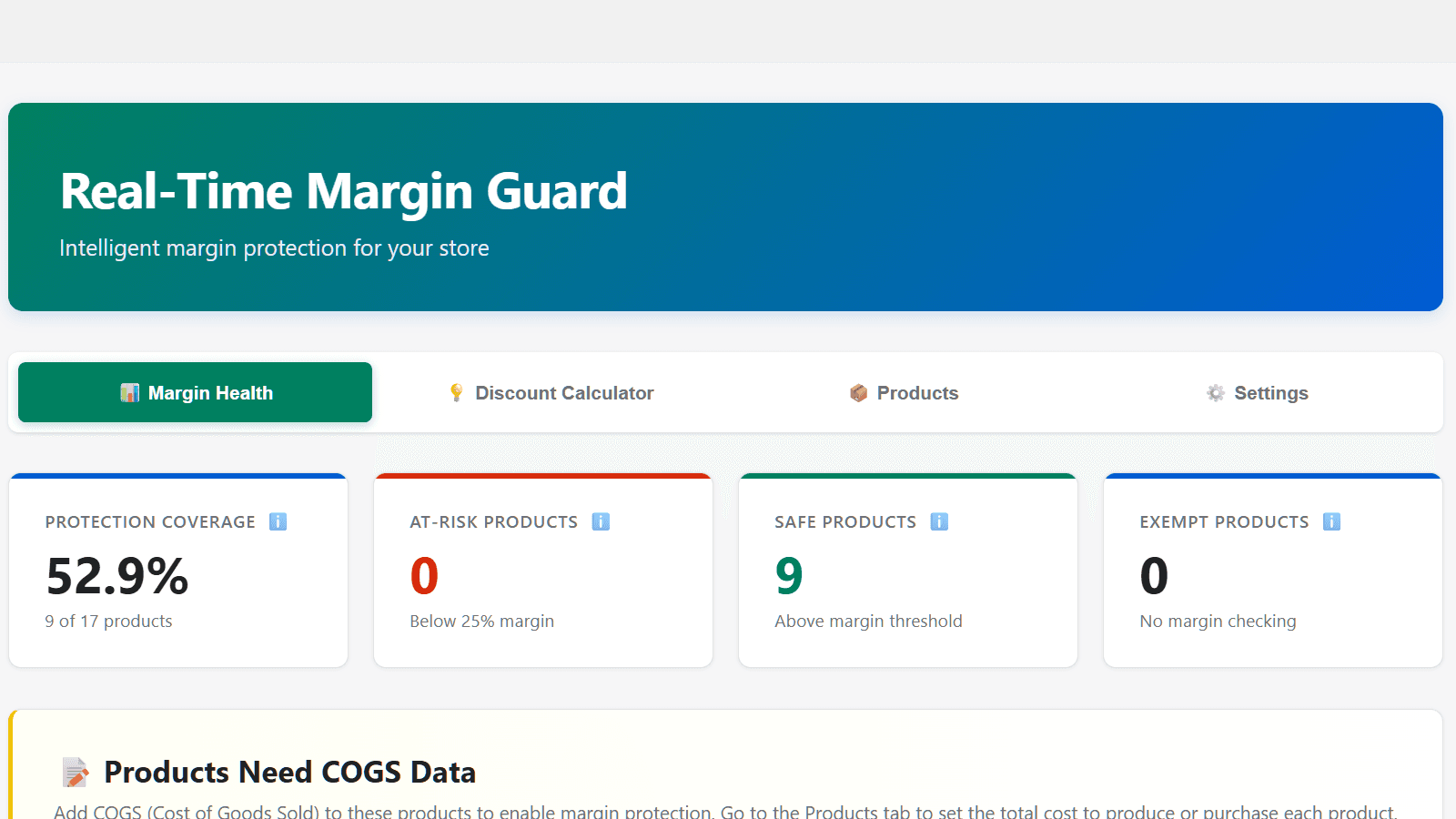 Main Dashboard