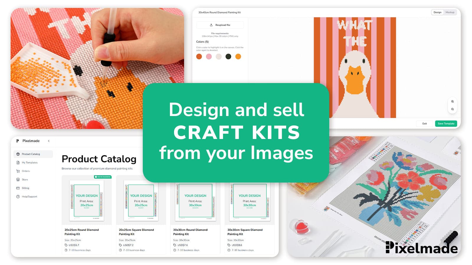 Design and sell craft kits with your image on demand
