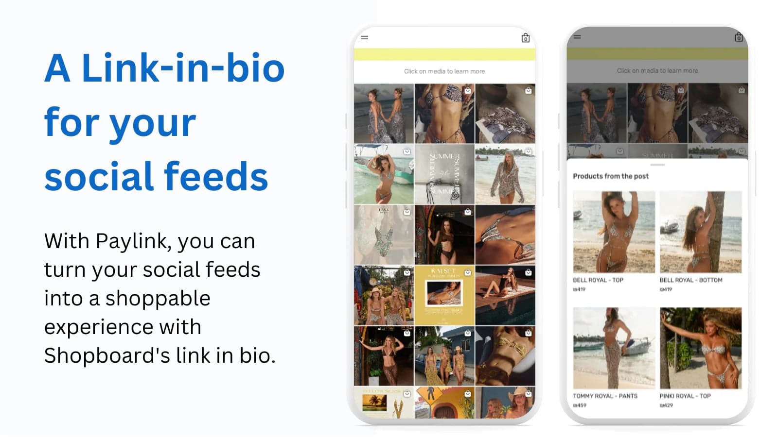 Shop the Feed: Buy from social content.