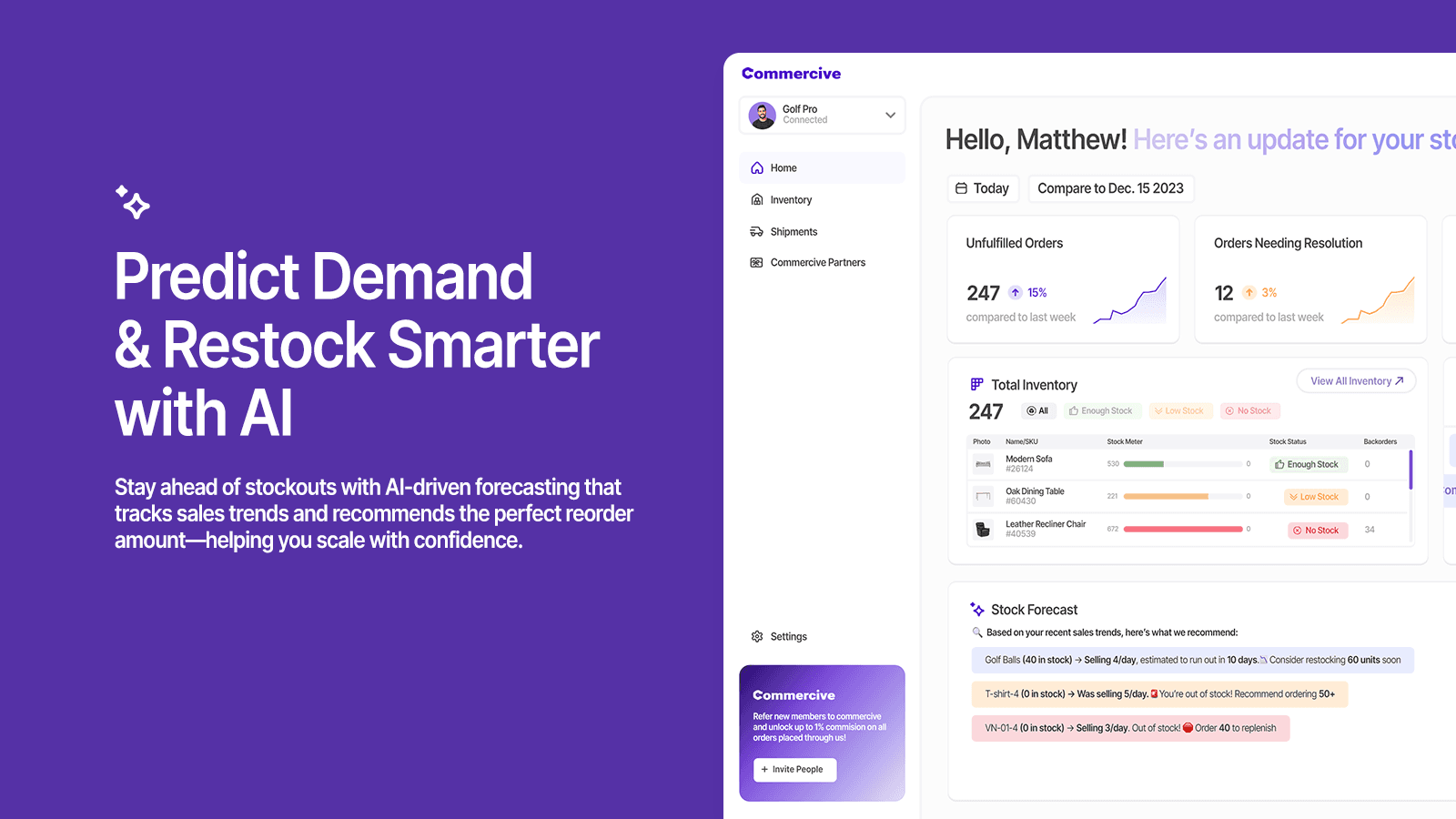 Predict Demand & Restock Smarter with AI