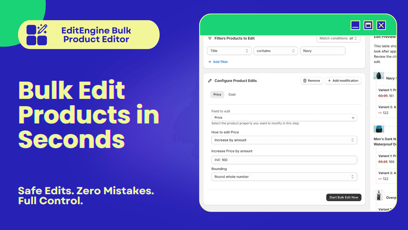 EditEngine Bulk Product Edit Can Edit 1000s of Shopify Products