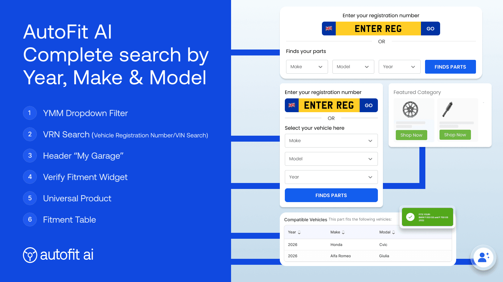 AutoFit AI - Year Make Model
