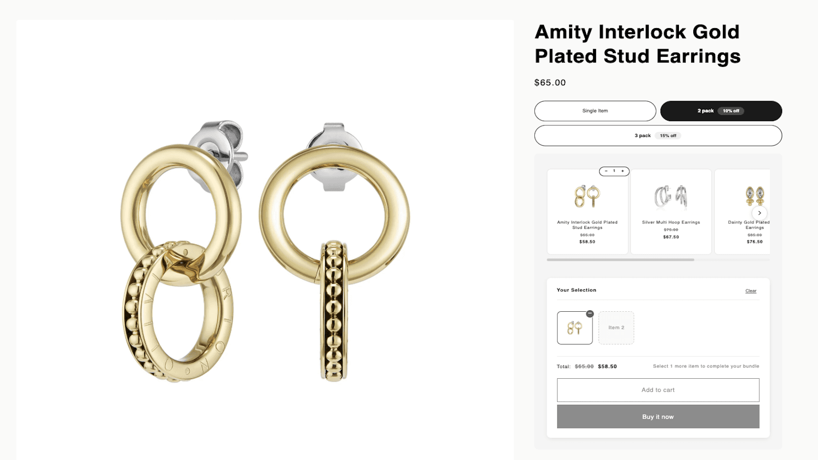 Customers can pick multiple Items for a discount