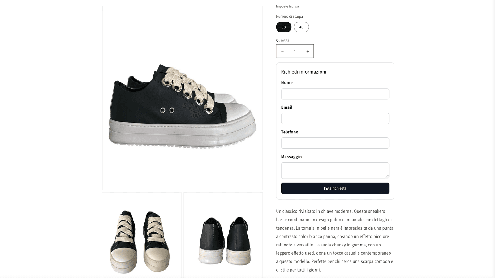 Product Page With Catalog Mode On