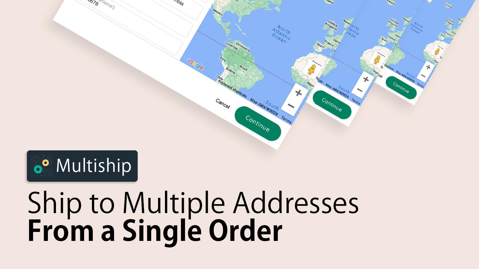ship to multiple addresses from a single order / checkout