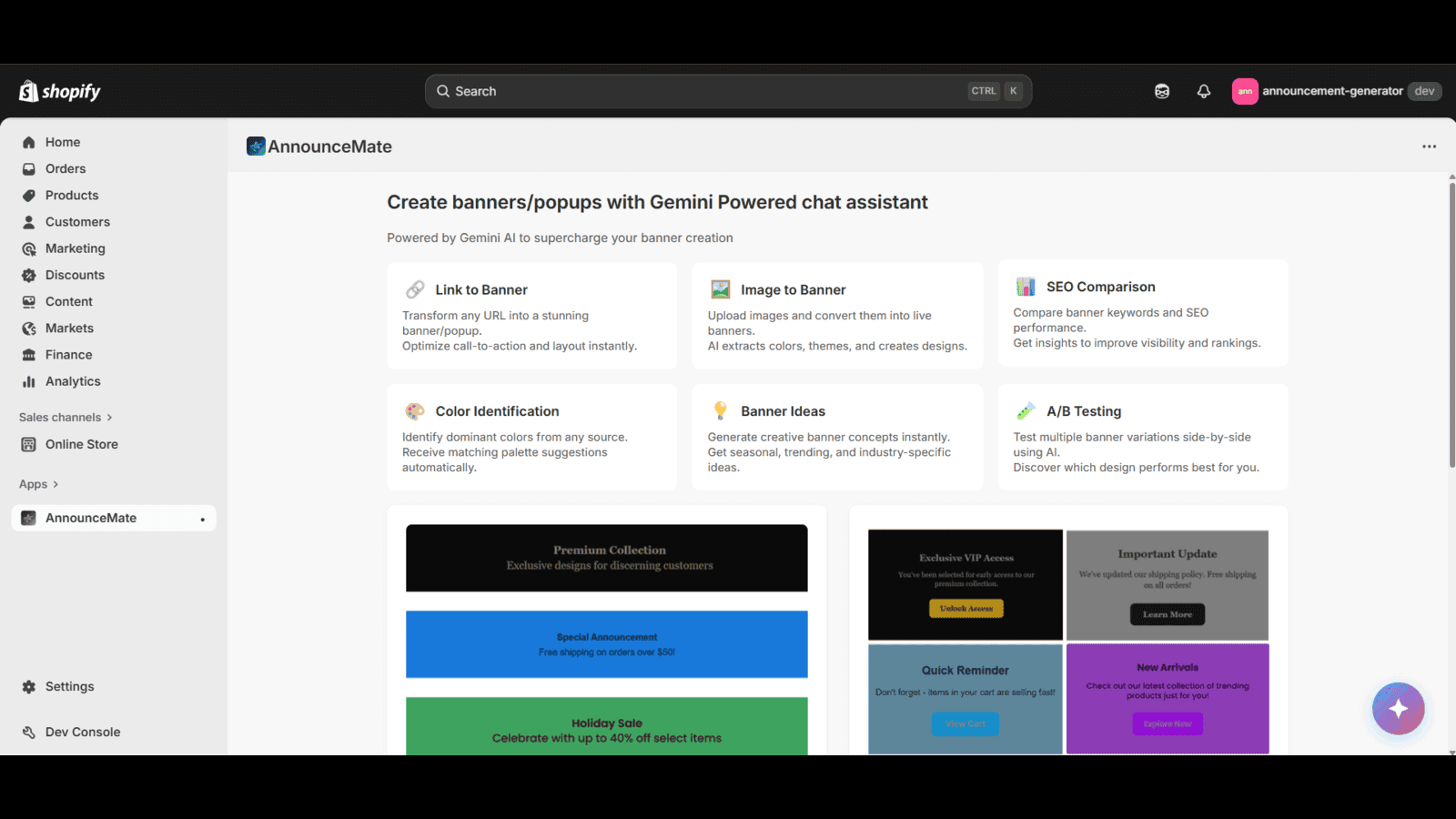 Landing Page