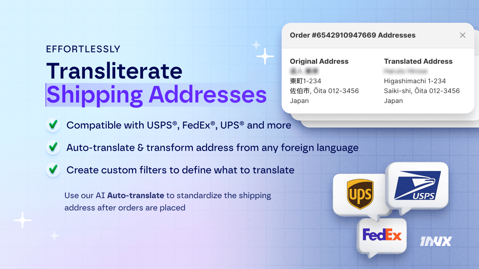Auto-translate Shipping Addresses