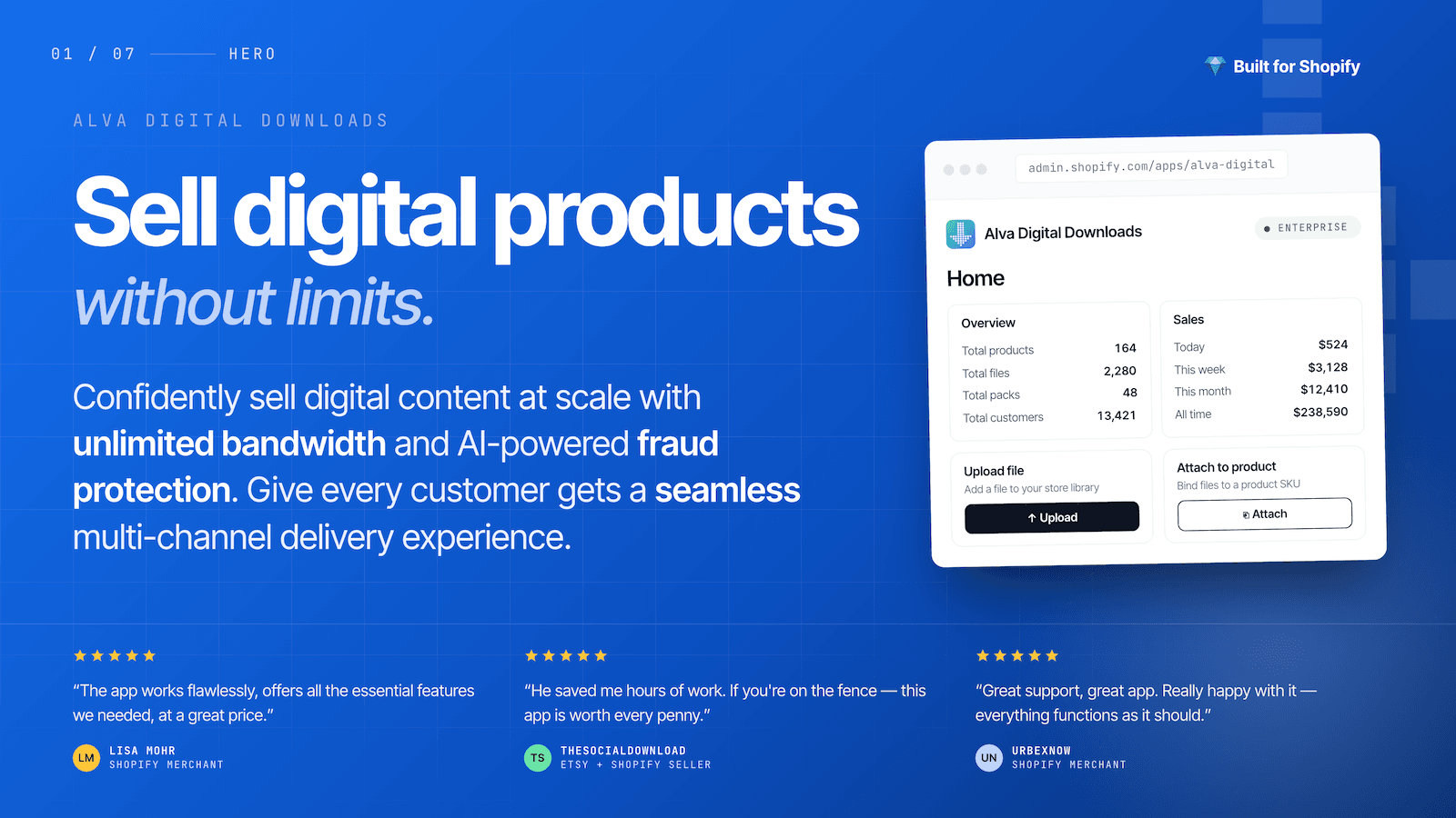 Sell digital downloads like ebooks PDFs music and software